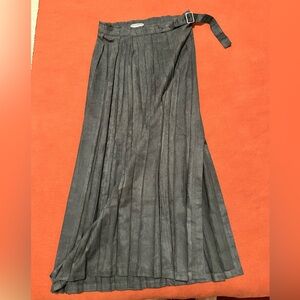 90’s Issey Miyake White Label Black Pleated belted skirt